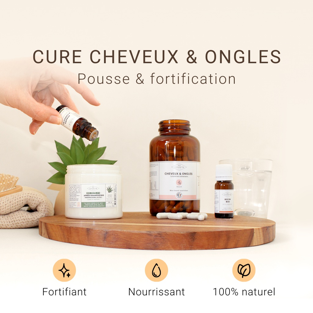 Cure éclat des cheveux et des ongles - Pousse et fortification