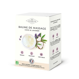 [K1758] Pochette cosmétique DIY - Baume de massage relaxant lavande &amp; huile de coco