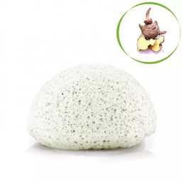 [I898] White konjac sponge - plain